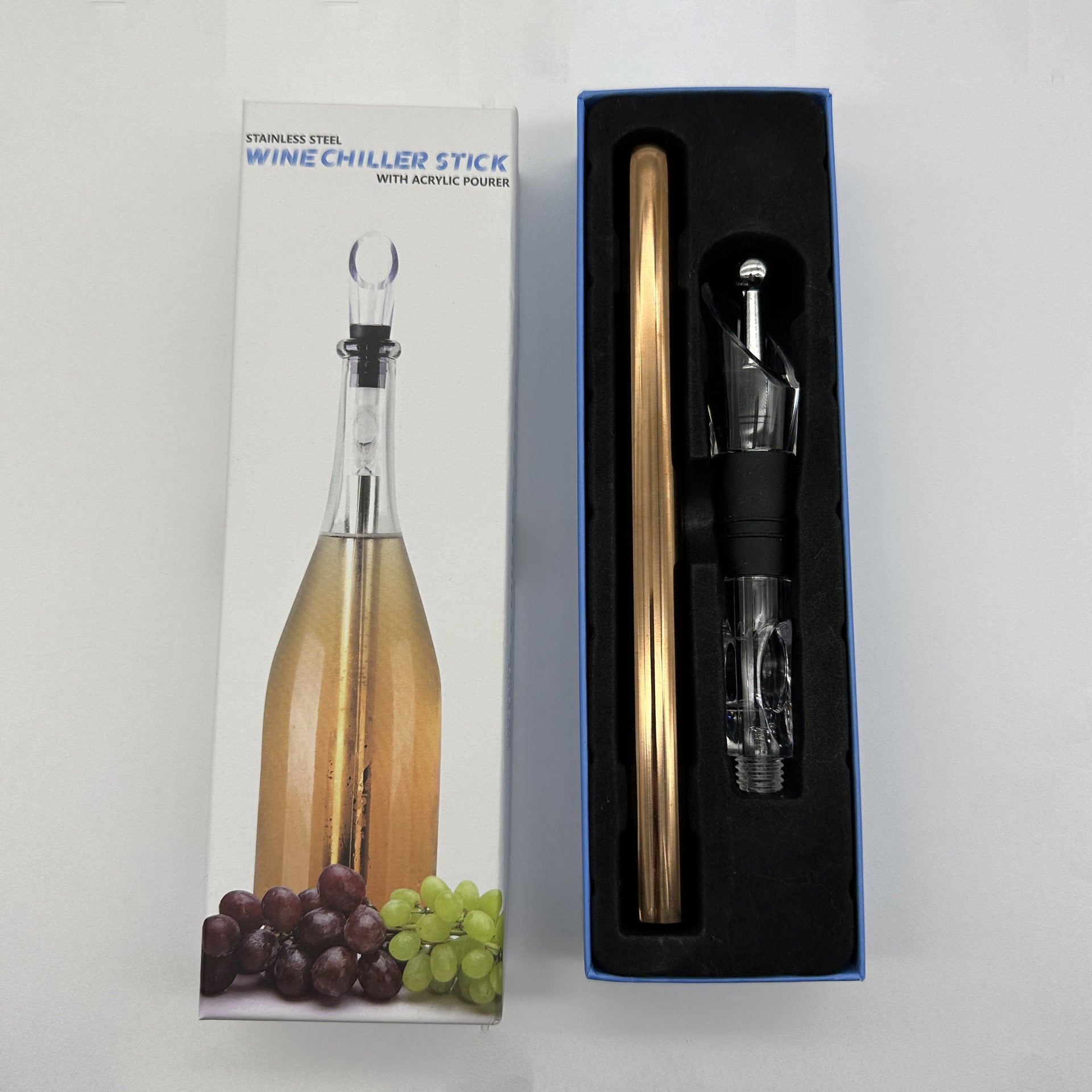 Stainless Steel Wine Bottle Chilling Rod Cooler Stick