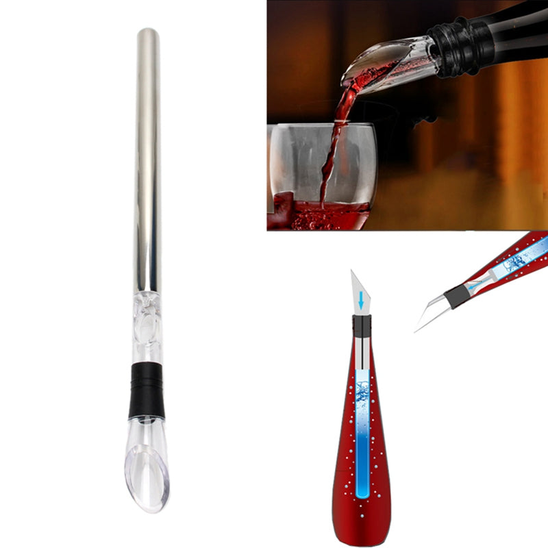 Stainless Steel Wine Bottle Chilling Rod Cooler Stick
