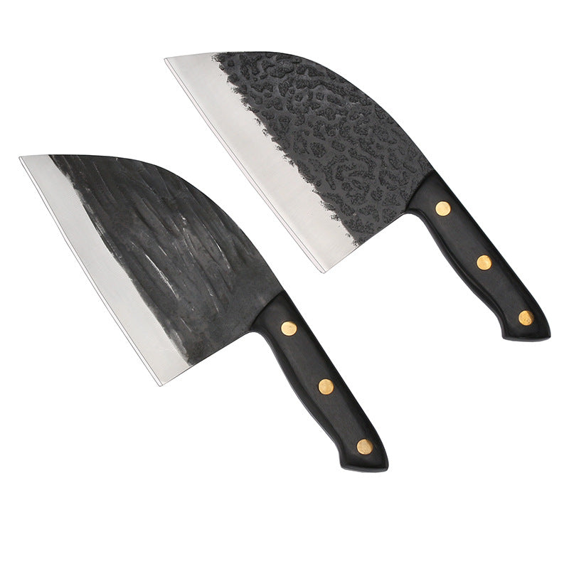 Forged Hammered Retro Stainless Steel Kitchen Knives
