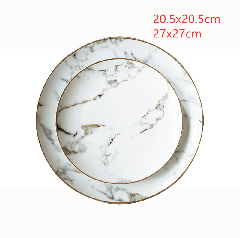 Western Style Food Plate Ceramic Dinnerware