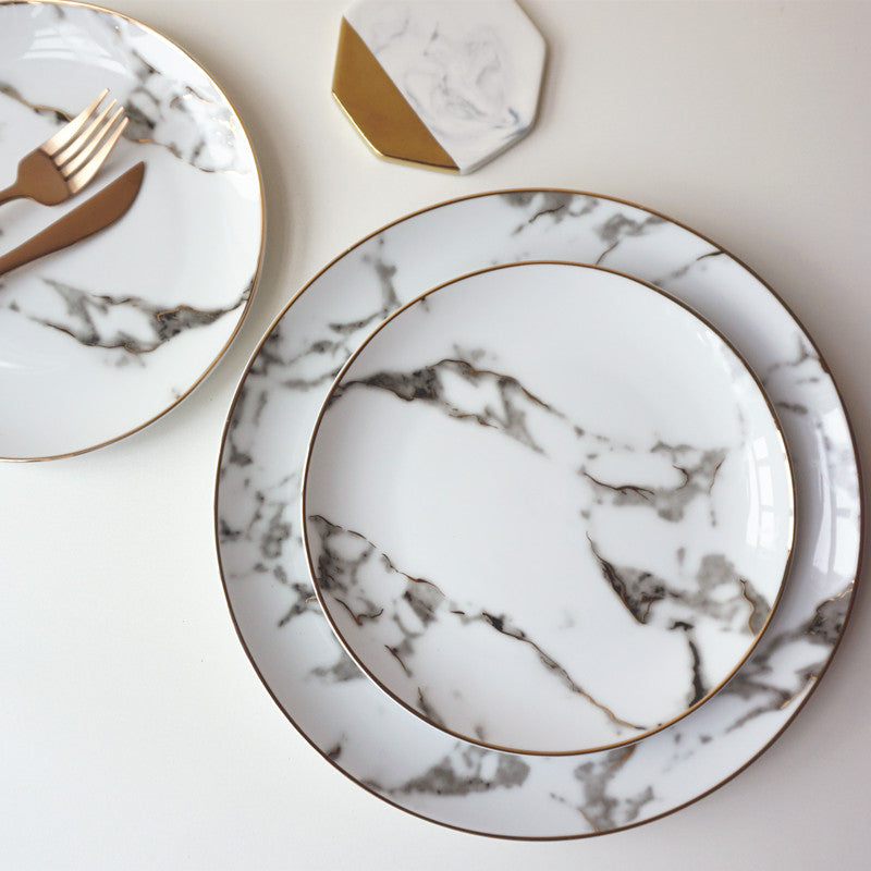 Western Style Food Plate Ceramic Dinnerware