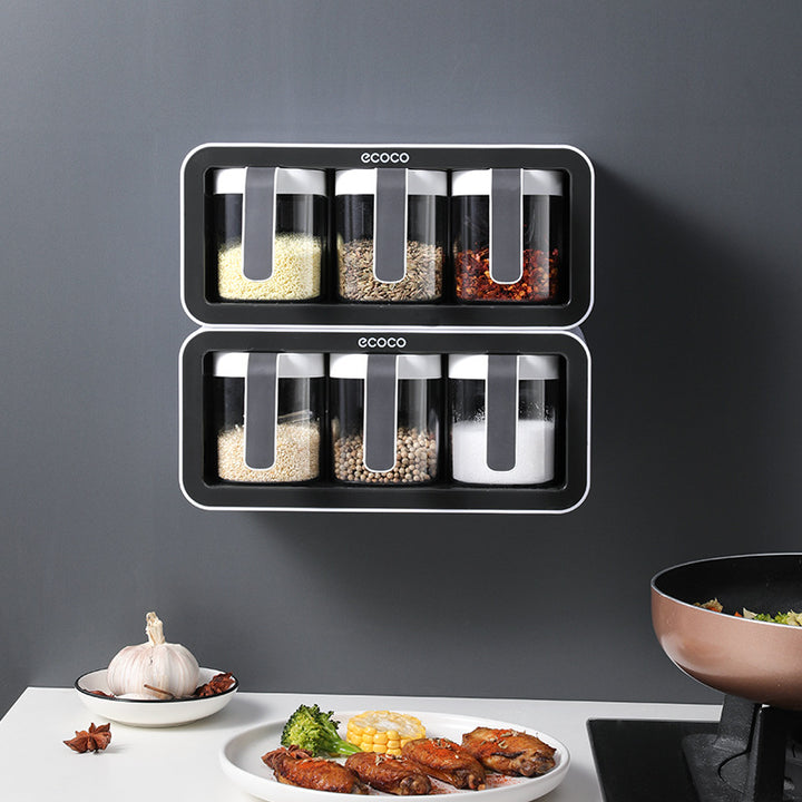 Kitchen Wall-Mounted Spice Box Set