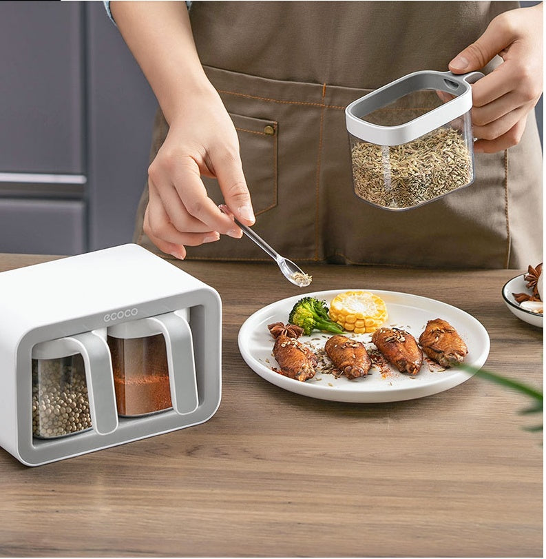 Kitchen Wall-Mounted Spice Box Set