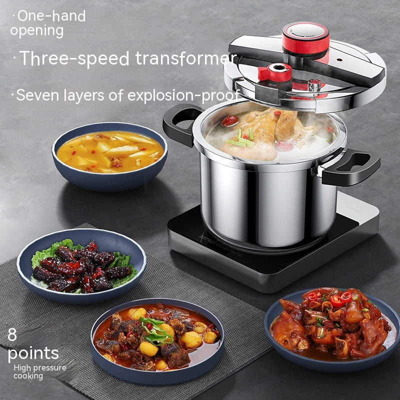 Stainless Steel 6L Household Pressure Cooker