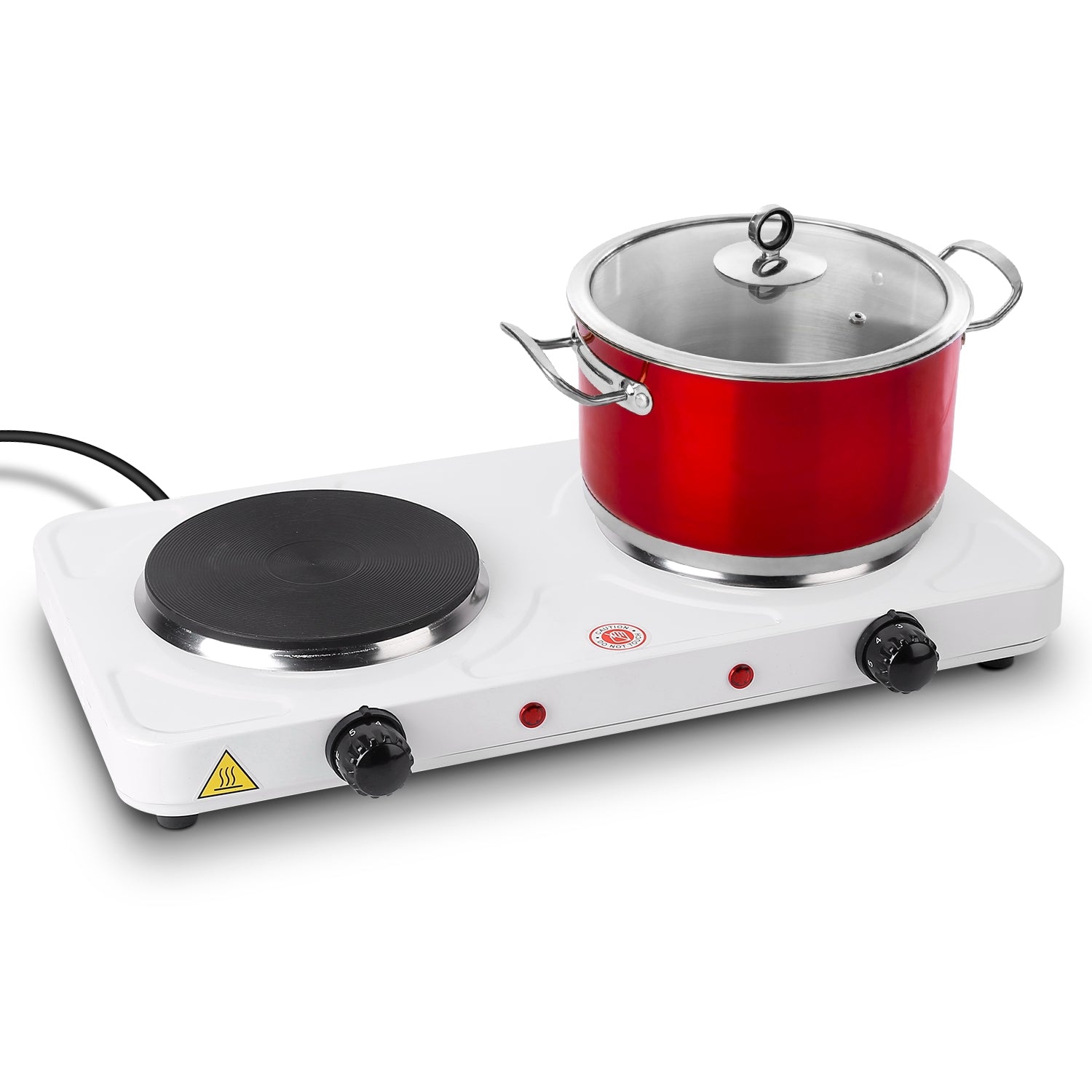 2000W Double Electric Burner Hot Plate With Adjustable Temperature