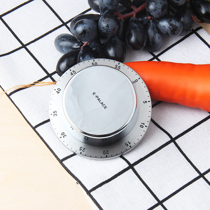 Stainless Steel Kitchen Mechanical Timer Alarm Clock