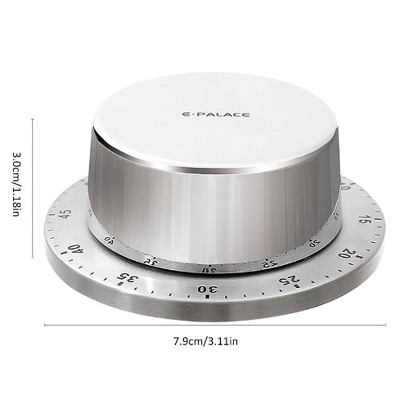 Stainless Steel Kitchen Mechanical Timer Alarm Clock