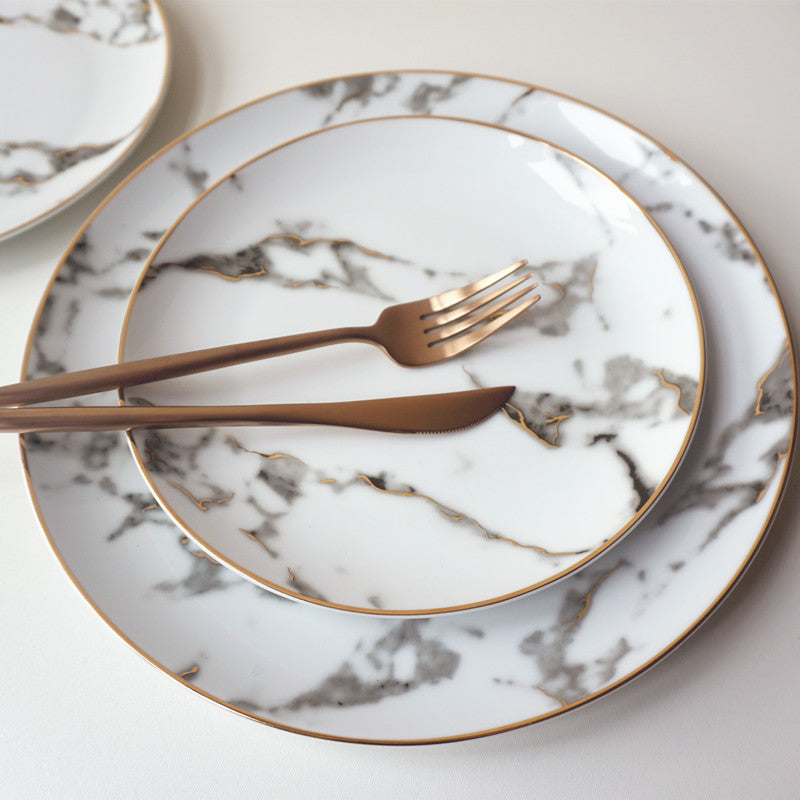 Western Style Food Plate Ceramic Dinnerware