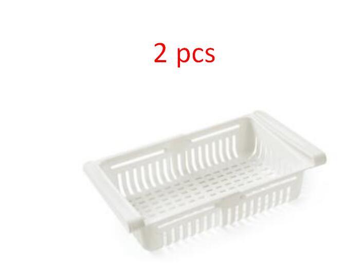 Stretchable Refrigerator Storage Basket Multifunction Kitchen Organizer