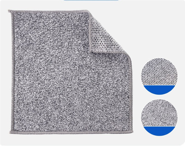 Silver Silk Rag Replaces Steel Wire Ball Kitchen Double Layer