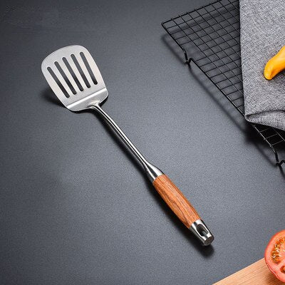 304 Stainless steel Huali wooden spoon kitchen utensils