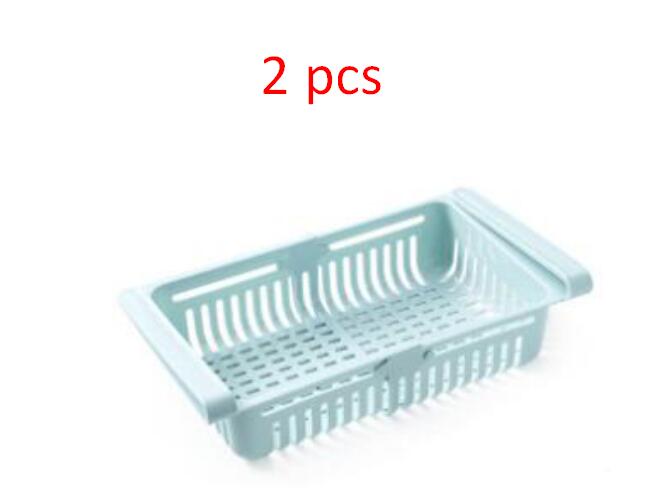 Stretchable Refrigerator Storage Basket Multifunction Kitchen Organizer