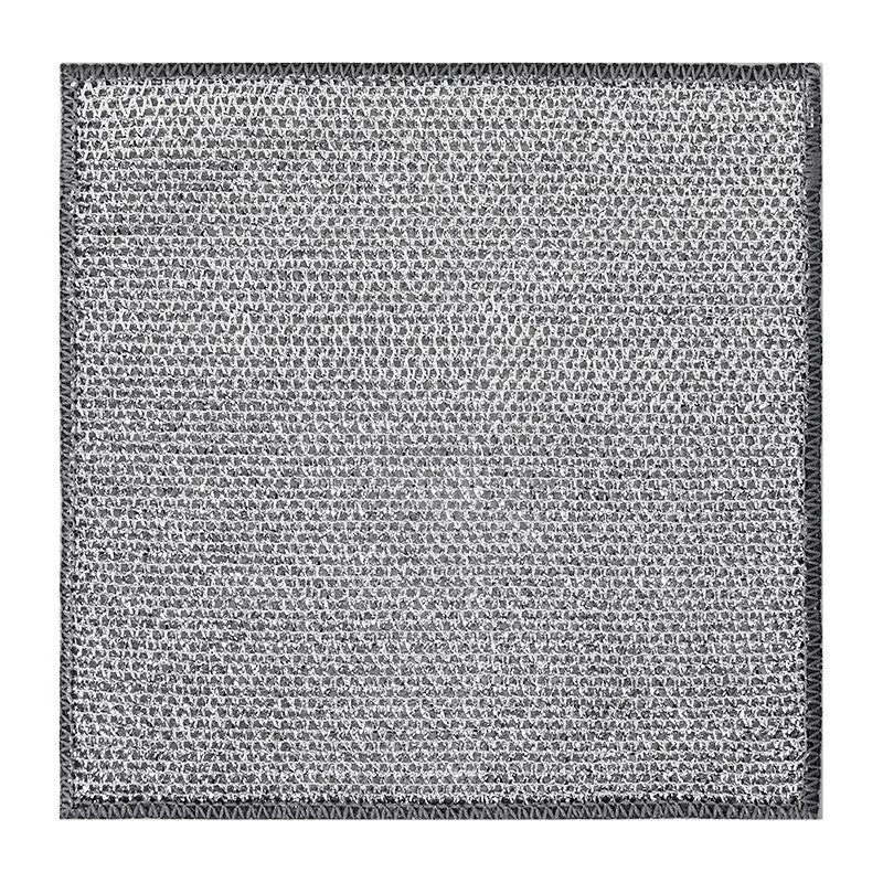 Silver Silk Rag Replaces Steel Wire Ball Kitchen Double Layer