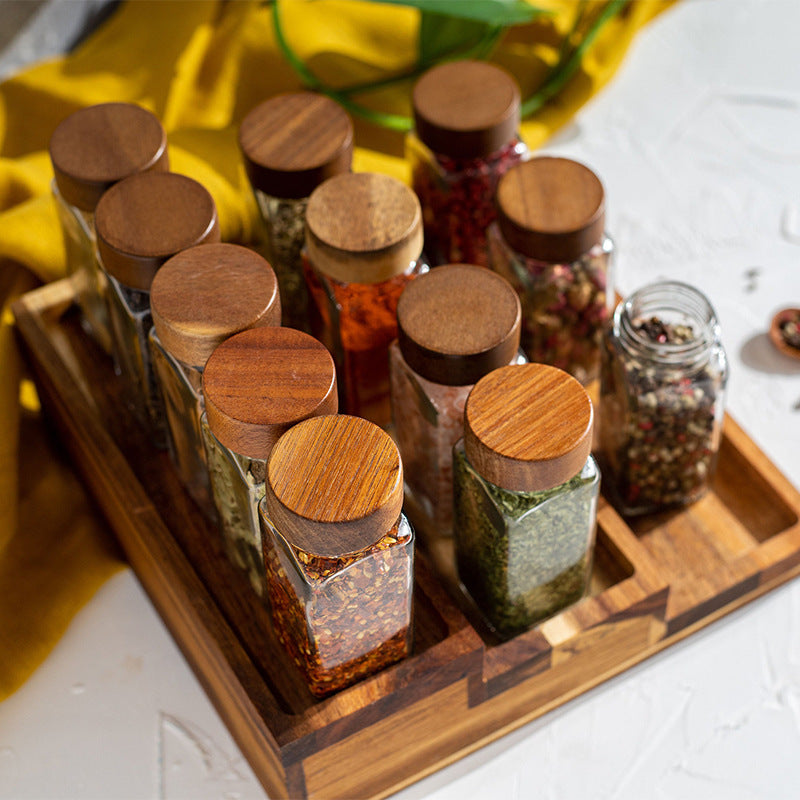 Acacia Wooden Lid Spice Jar 120ml