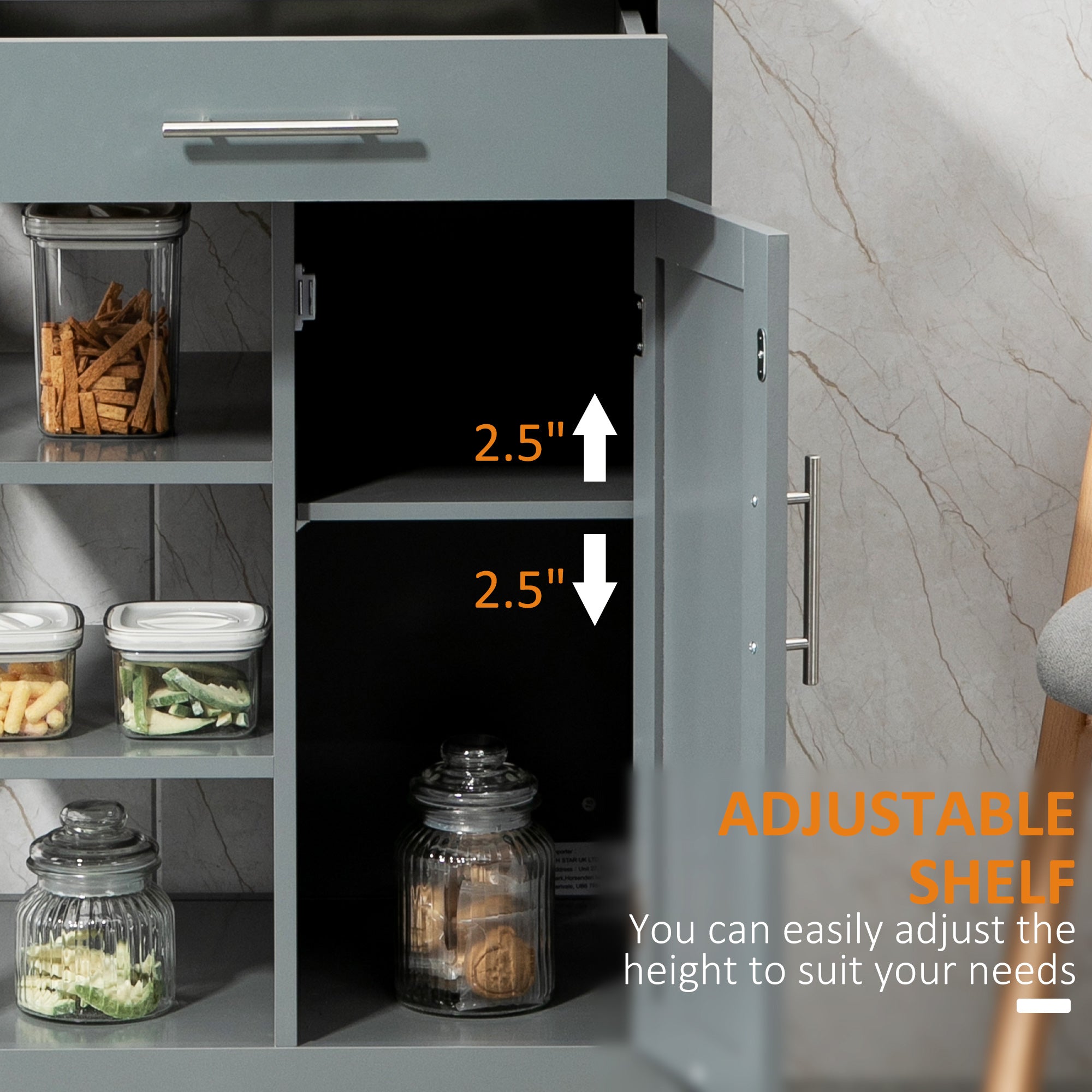 Kitchen Island Storage Cart With Wheels