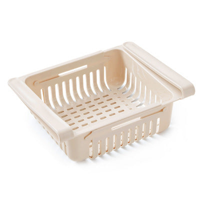 Stretchable Refrigerator Storage Basket Multifunction Kitchen Organizer