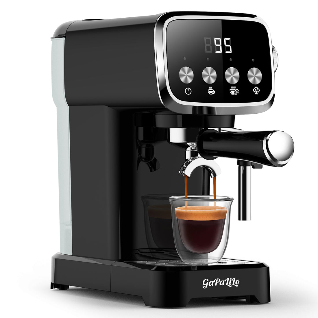 20 Bar Slim Espresso Machine With Milk Frother