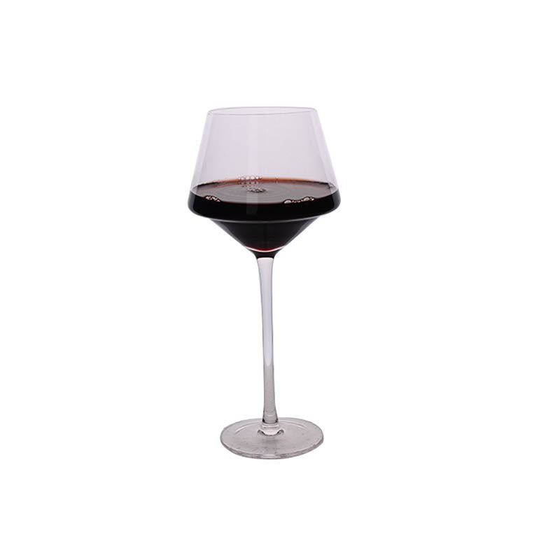 Crystal Creative Golden Trim Burgundy Wine Glass