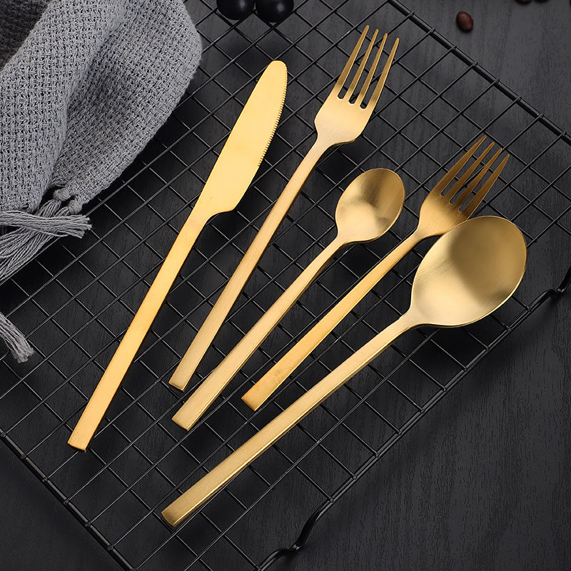 Stainless Steel Matte Cutlery Thickened Set