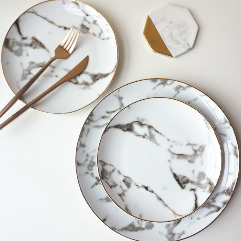 Western Style Food Plate Ceramic Dinnerware