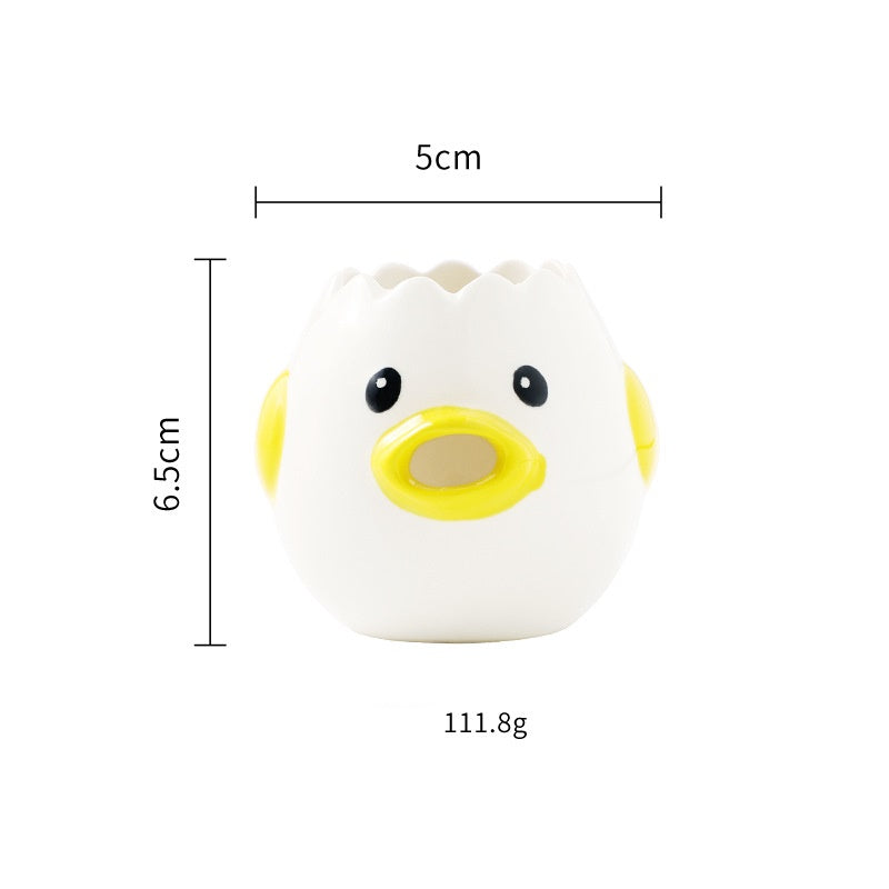 Cute Chicken Ceramic Egg White Separator Kitchen Tool