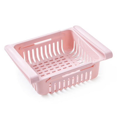 Stretchable Refrigerator Storage Basket Multifunction Kitchen Organizer