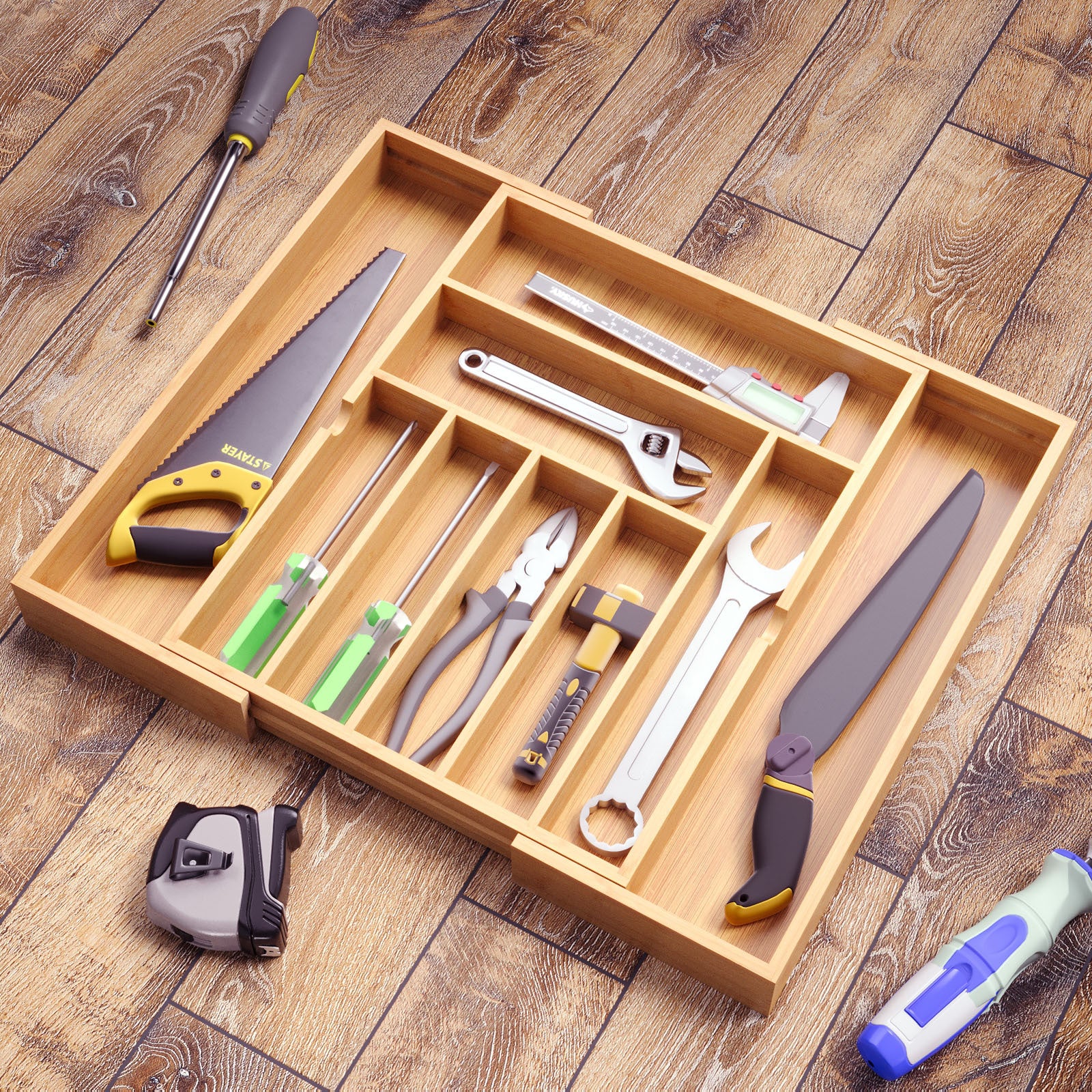 Kitchen Utensils Pull-out Retractable Bedside Tool Organizer