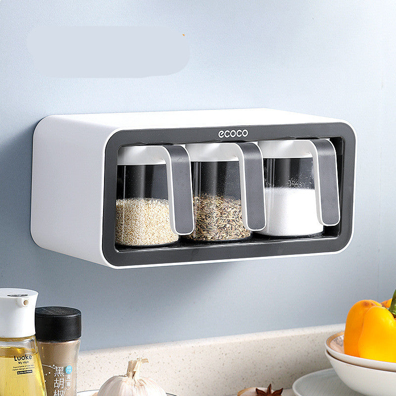 Kitchen Wall-Mounted Spice Box Set