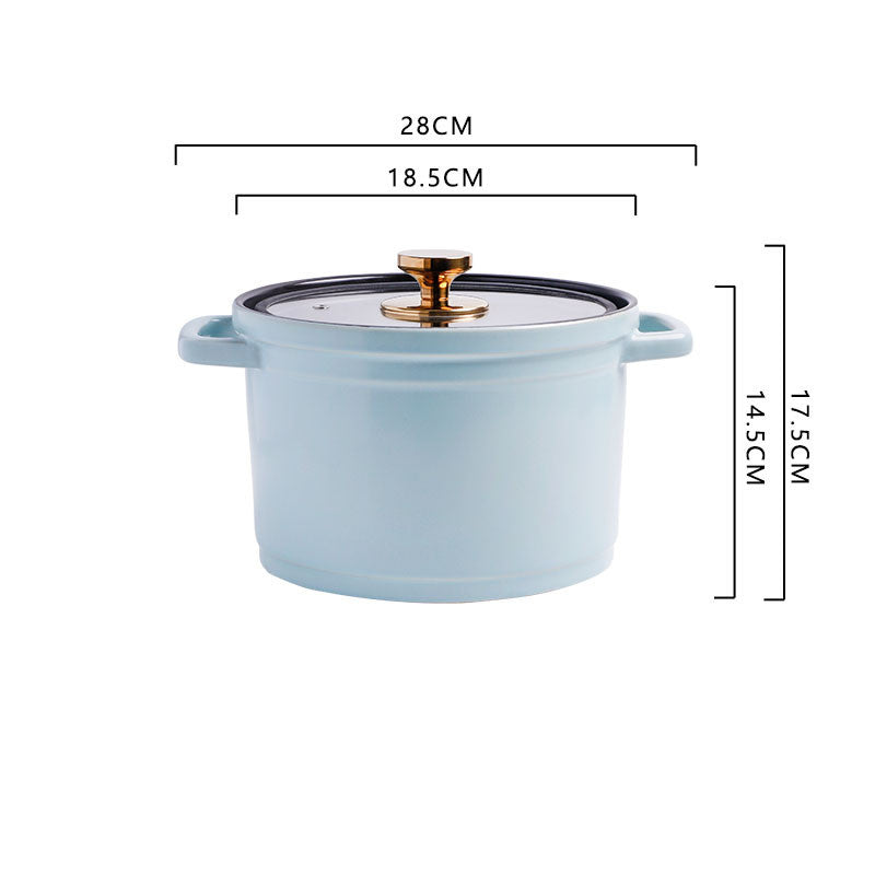 Nordic Ceramic Large-capacity Chicken Stock Pot