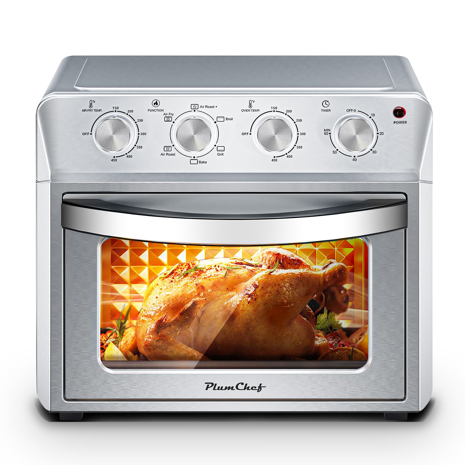 27.5QT 6-in-1 Air Fryer Toaster Oven Countertop Convection