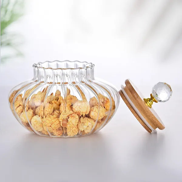 High Borosilicate Glass Sealed Coffee Storage Jar Container
