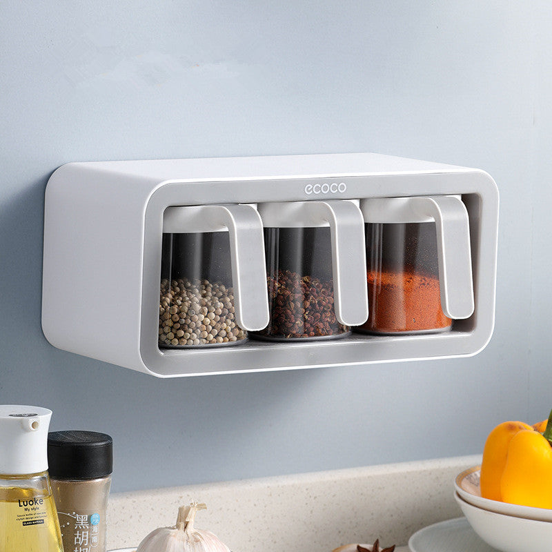 Kitchen Wall-Mounted Spice Box Set