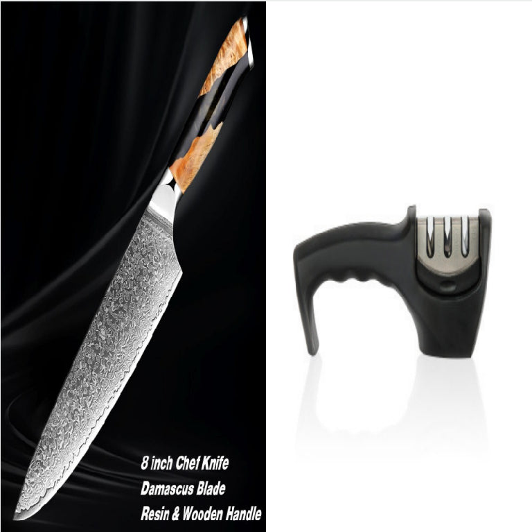Damascus Steel Chef Kitchen Professional Knives
