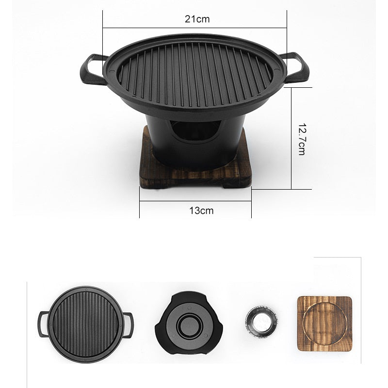 Mini BBQ Alcohol Stove Grill