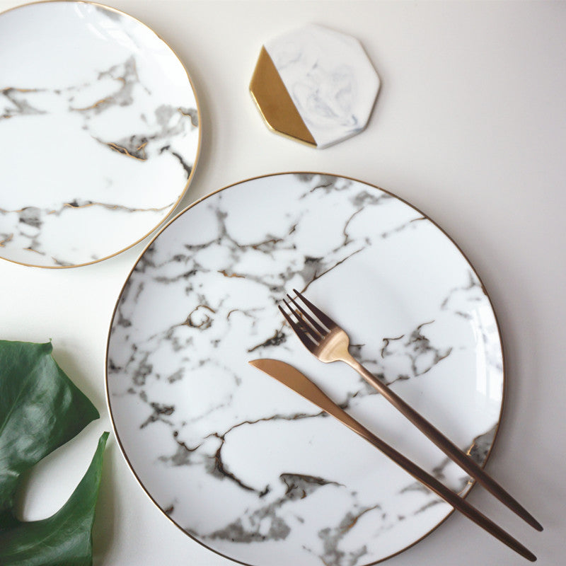 Western Style Food Plate Ceramic Dinnerware