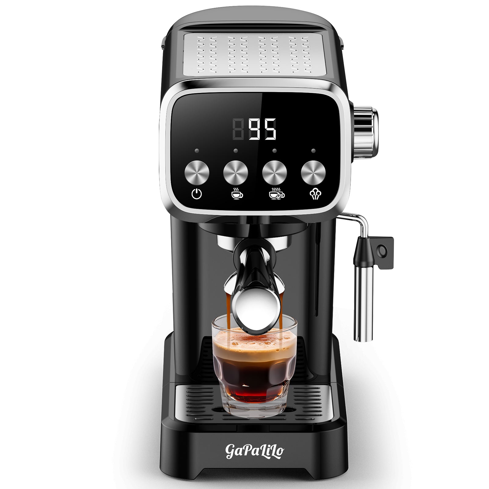 20 Bar Slim Espresso Machine With Milk Frother