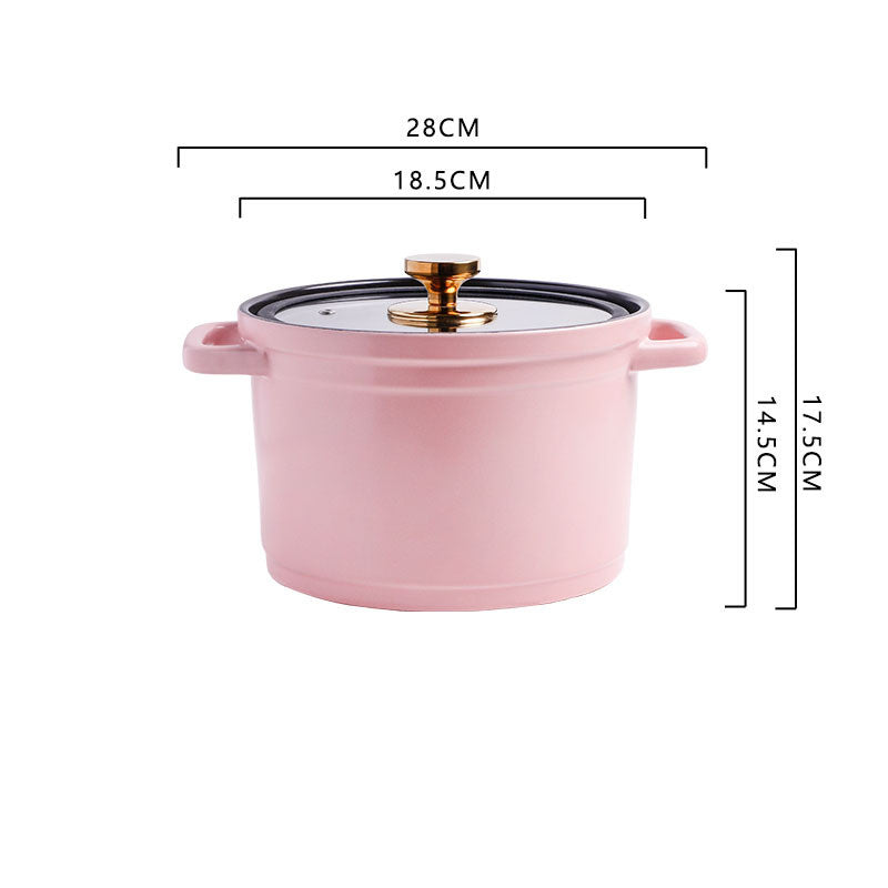 Nordic Ceramic Large-capacity Chicken Stock Pot