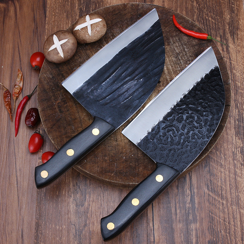Forged Hammered Retro Stainless Steel Kitchen Knives