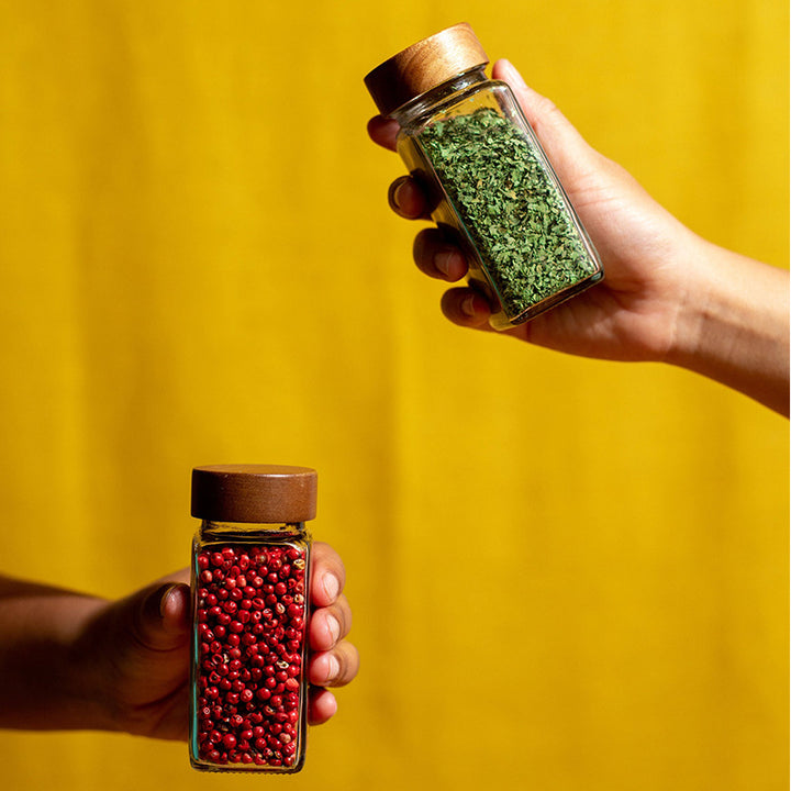 Acacia Wooden Lid Spice Jar 120ml