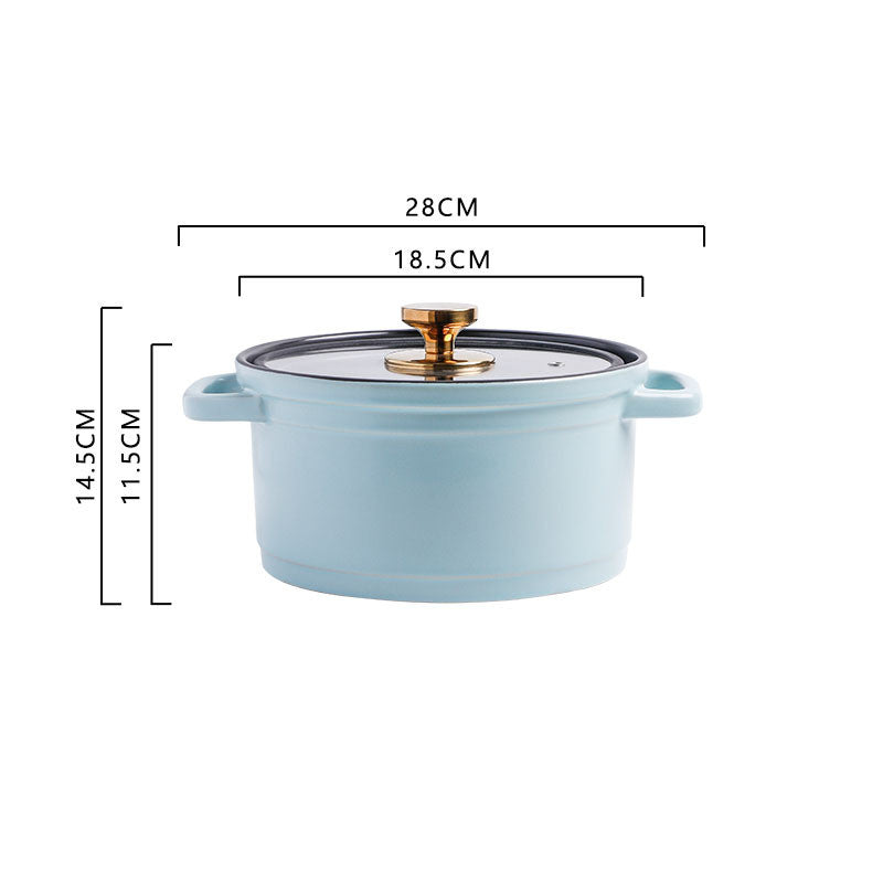 Nordic Ceramic Large-capacity Chicken Stock Pot