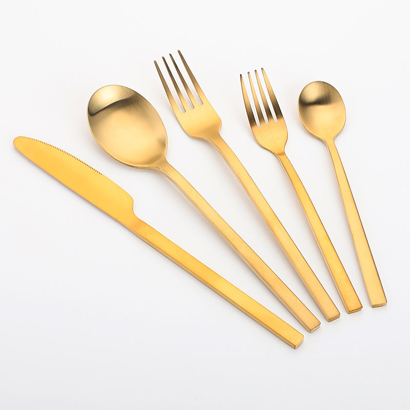 Stainless Steel Matte Cutlery Thickened Set
