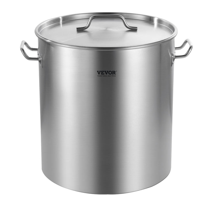 64QT Stainless Steel Stockpot with Basket and Lid