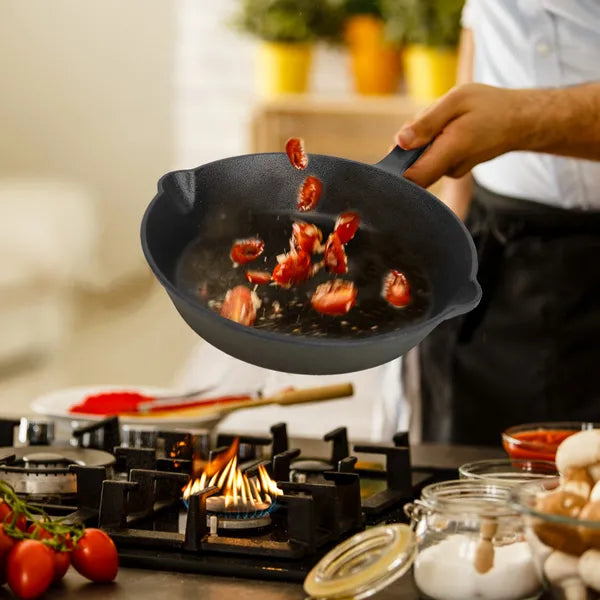 3Pcs Pre Seasoned Cast Iron Skillet Set
