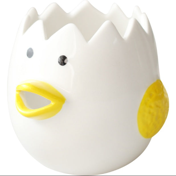 Cute Chicken Ceramic Egg White Separator Kitchen Tool