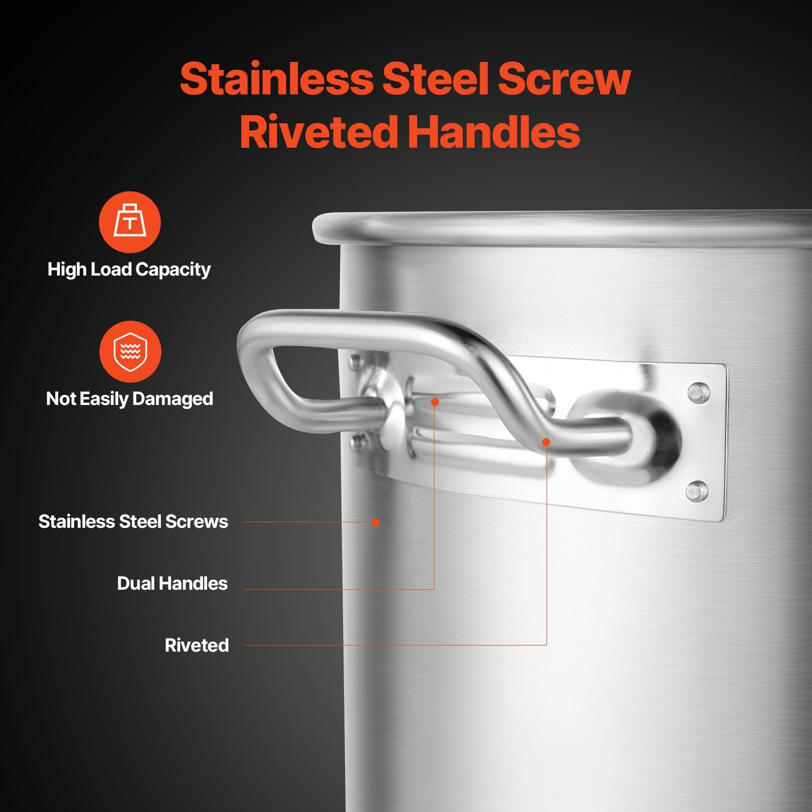 64QT Stainless Steel Stockpot with Basket and Lid