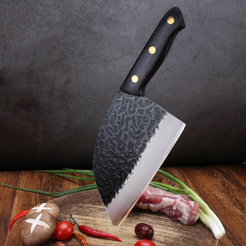 Forged Hammered Retro Stainless Steel Kitchen Knives
