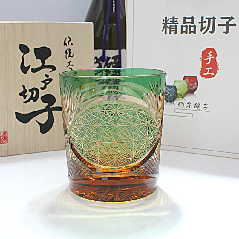 Crystal Whiskey Glass Carving