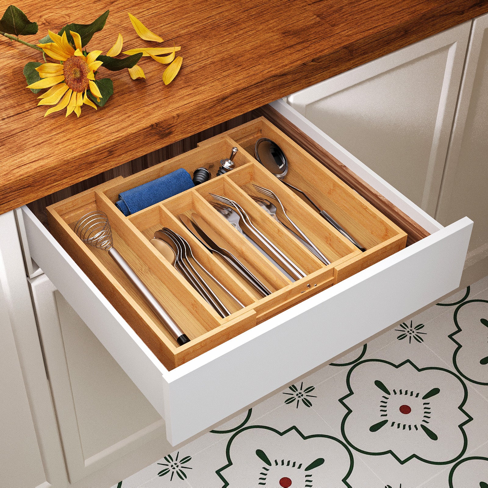 Kitchen Utensils Pull-out Retractable Bedside Tool Organizer