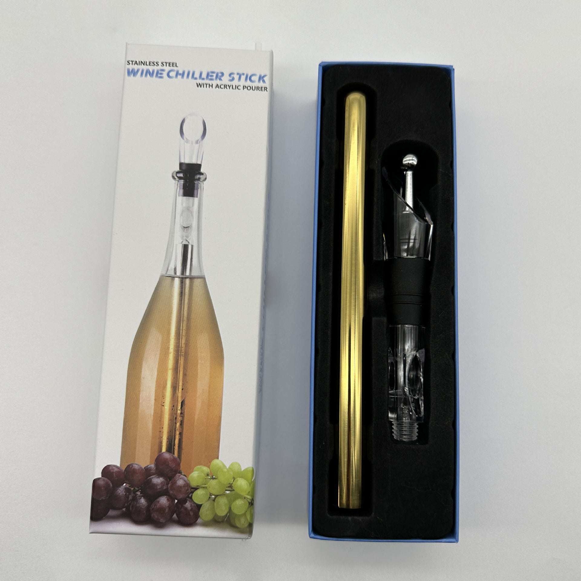 Stainless Steel Wine Bottle Chilling Rod Cooler Stick