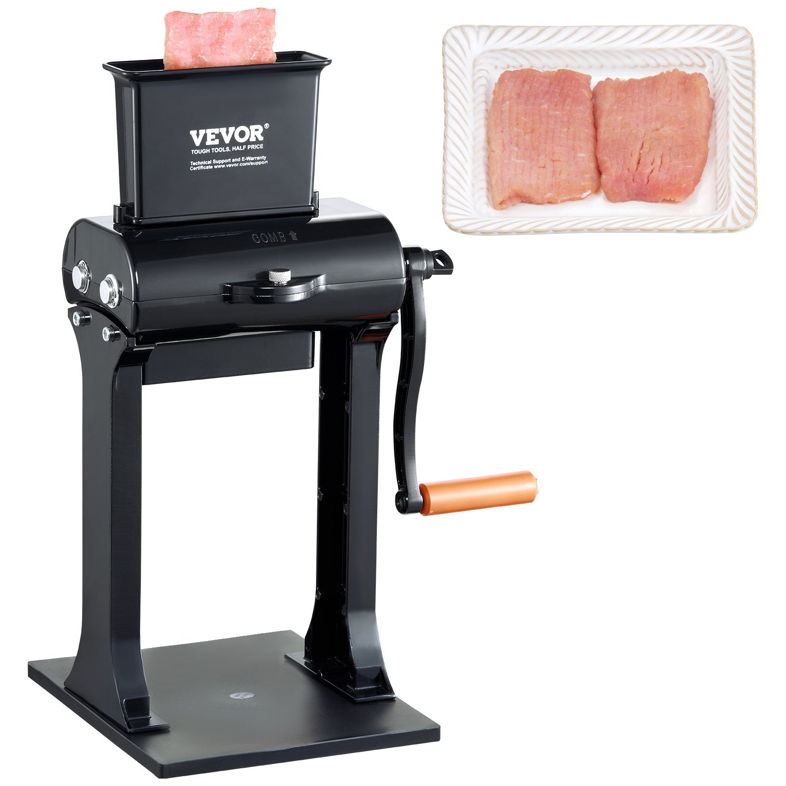 Heavy Duty Stainless Steel Manual Meat Tenderizer for Kitchen
